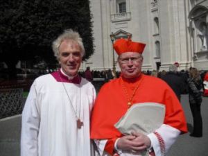 Twee aartsbisschoppen van Utrecht: Mgr. Joris Vercammen (OKK) en Mgr. Wim Eijk (RKK)