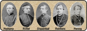 De 5 Oud-Katholieke bisschoppen die de "Utrechtse Verklaring" ondertekenden.